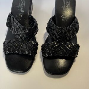 Black Braided Sandals